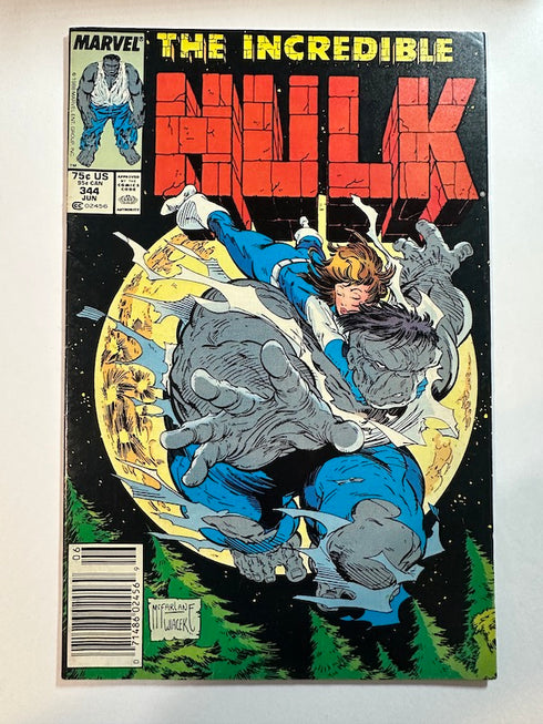 Incredible Hulk #344 Newsstand (1988) (F-) Todd McFarlane